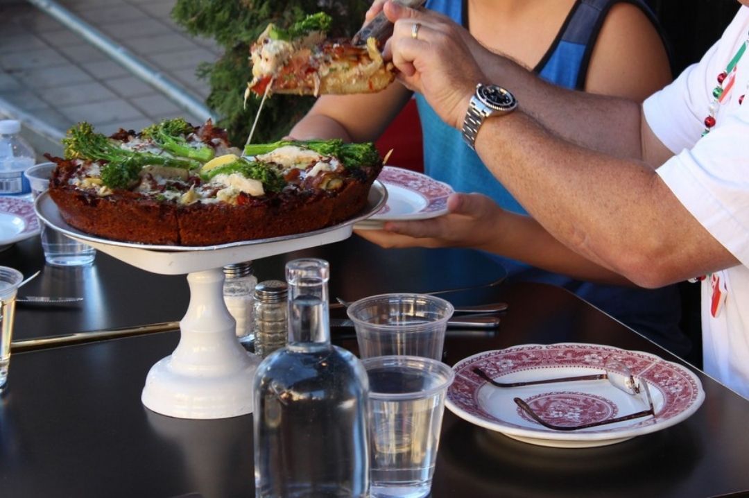 Award-winning pizza at Capo's capos_by_tony