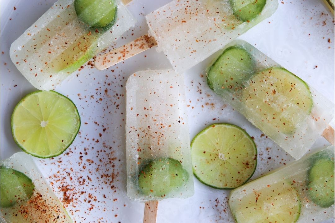Sour and spicy boozy popsicles tequilalime_boozypopsicle
