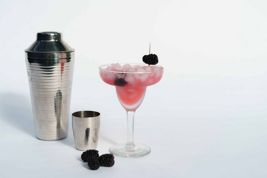 Making a Margarita margarita cocktail glass